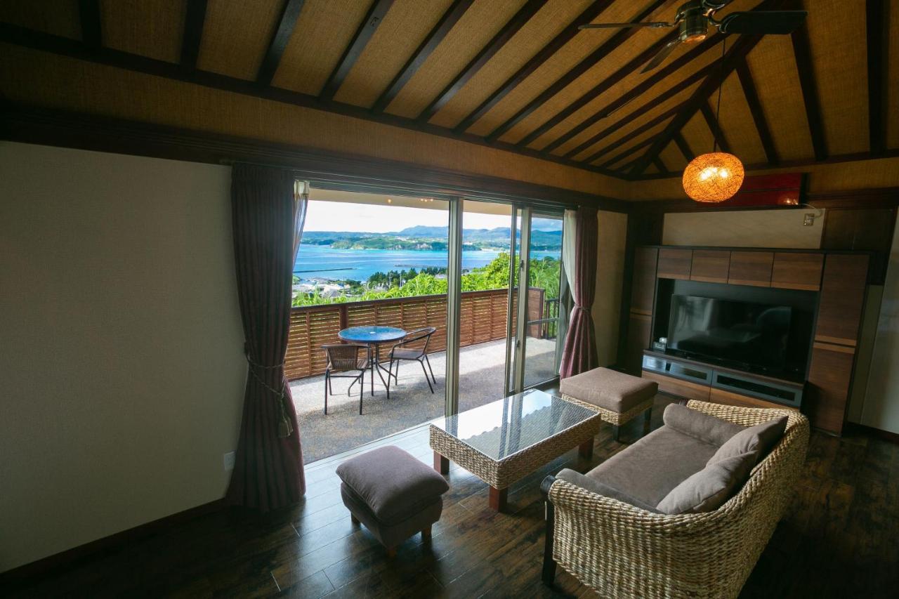 Ocean Hills Kouri Hotel Nakijin Bagian luar foto